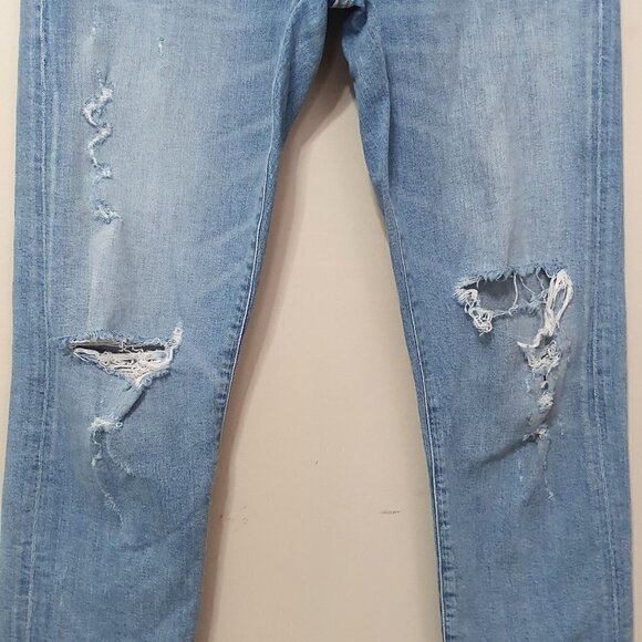 Agolde Isabel Slim Boyfriend Distressed Jeans - Picture 11 of 12